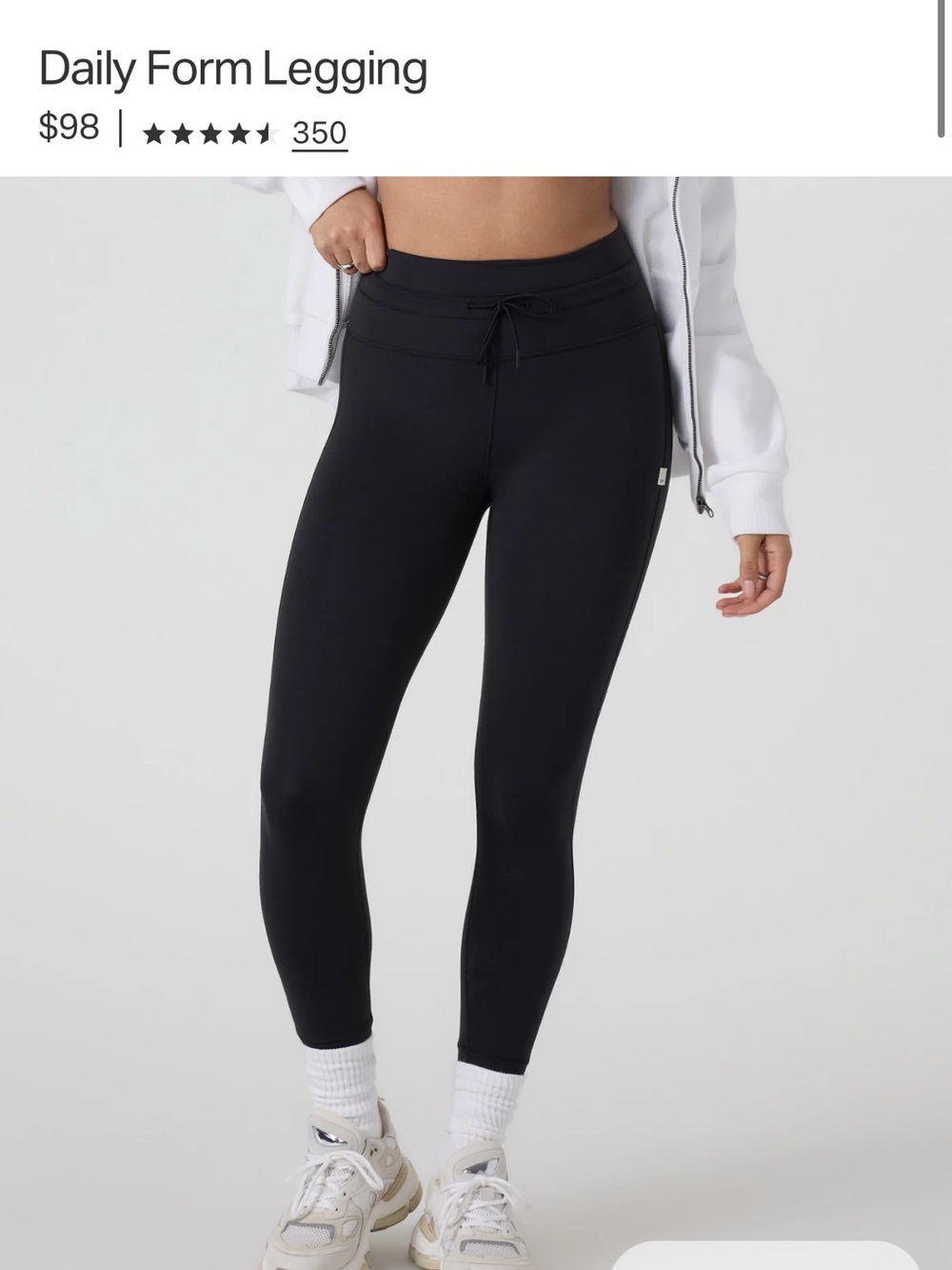 Daily Form Legging in Black